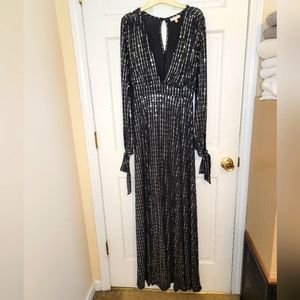 Black and Silver gown